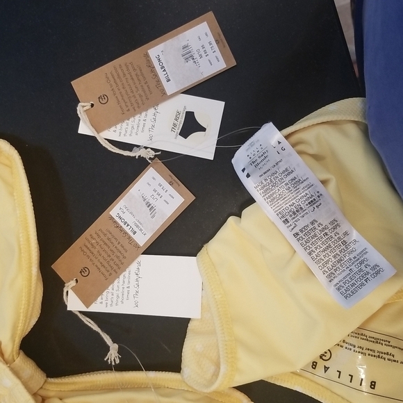 BILLABONG x THE SALTY BLONDE Sundipped Bikini Bandeau Top (L) + Rise Bottom (M) - Picture 14 of 16